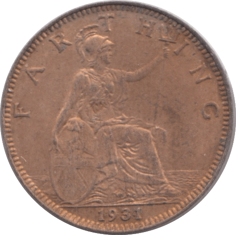 1931 FARTHING ( UNC ) - Farthing - Cambridgeshire Coins