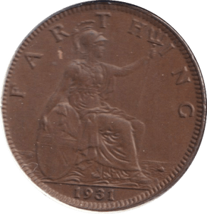 1931 FARTHING ( UNC ) - FARTHING - Cambridgeshire Coins