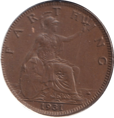 1931 FARTHING ( UNC ) - FARTHING - Cambridgeshire Coins