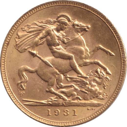 1931 GOLD SOVEREIGN ( UNC ) SA - SOVEREIGN - Cambridgeshire Coins