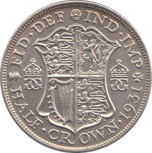1931 HALFCROWN ( AUNC ) - HALFCROWN - Cambridgeshire Coins