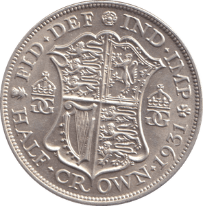 1931 HALFCROWN ( AUNC ) - HALFCROWN - Cambridgeshire Coins