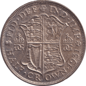 1931 HALFCROWN ( AUNC ) - HALFCROWN - Cambridgeshire Coins