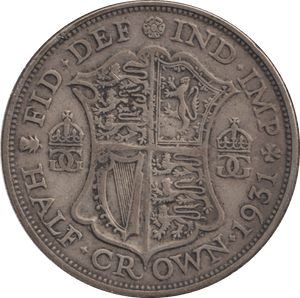 1931 HALFCROWN ( FINE ) - HALFCROWN - Cambridgeshire Coins