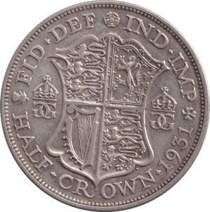 1931 HALFCROWN ( GVF ) - HALFCROWN - Cambridgeshire Coins