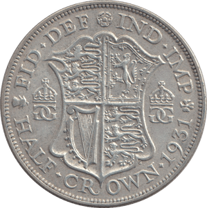 1931 HALFCROWN ( VF ) - HALFCROWN - Cambridgeshire Coins