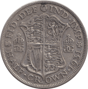 1931 HALFCROWN ( VF ) - HALFCROWN - Cambridgeshire Coins