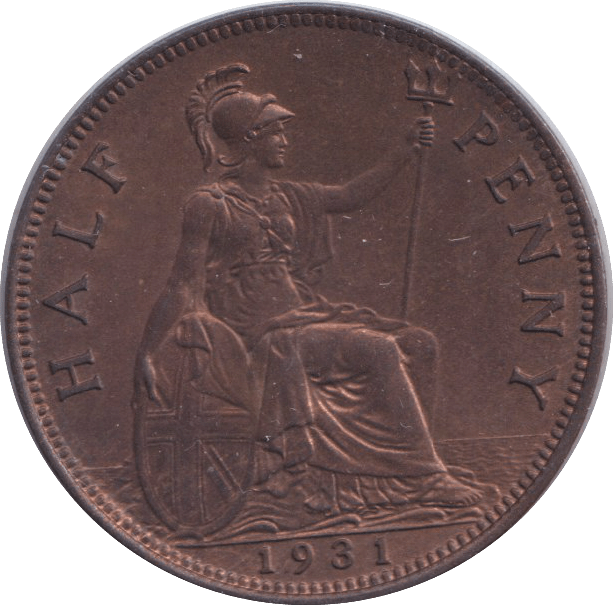 1931 HALFPENNY ( UNC ) - HALFPENNY - Cambridgeshire Coins