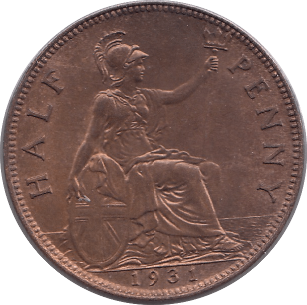 1931 HALFPENNY ( UNC ) - HALFPENNY - Cambridgeshire Coins