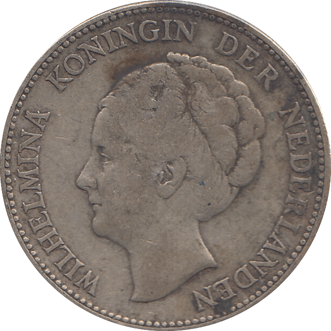1931 NETHERLANDS 1 GULDEN - SILVER WORLD COINS - Cambridgeshire Coins