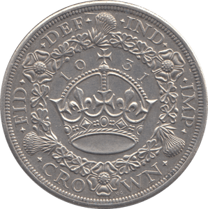 1931 ONE CROWN ( EF ) - CROWN - Cambridgeshire Coins