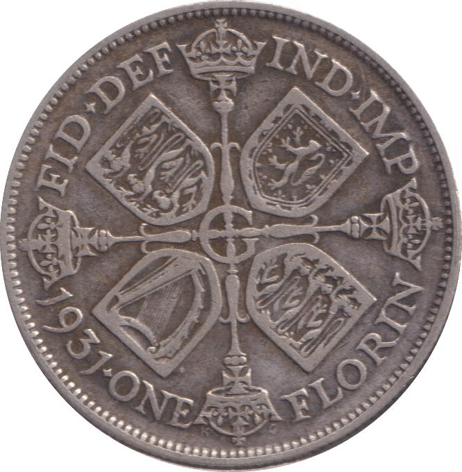 1931 ONE FLORIN ( GF ) - FLORIN - Cambridgeshire Coins
