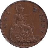 1931 PENNY ( AUNC ) - PENNY - Cambridgeshire Coins