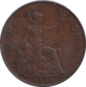 1931 PENNY ( GVF ) - PENNY - Cambridgeshire Coins