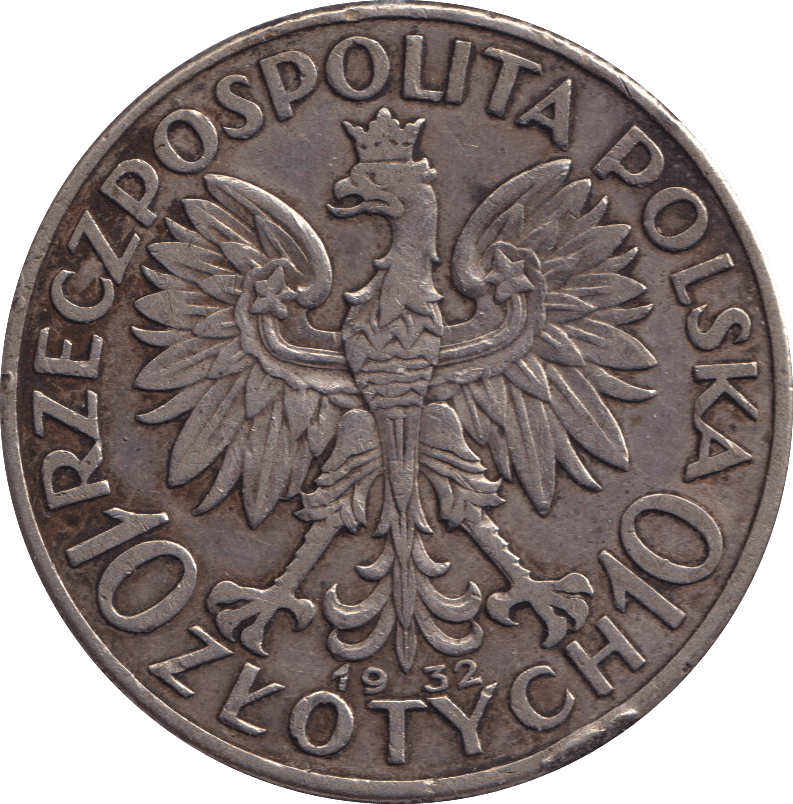 1931 SILVER 10 ZLOTYCH POLAND - SILVER WORLD COINS - Cambridgeshire Coins