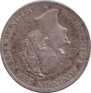 1931 SILVER 2 1/2 GULDEN NETHERLANDS - SILVER WORLD COINS - Cambridgeshire Coins