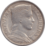 1931 SILVER 5 LATI LATVIA - SILVER WORLD COINS - Cambridgeshire Coins