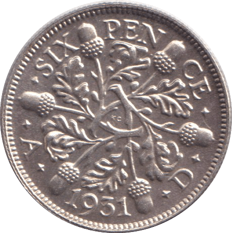 1931 SIXPENCE ( BU ) - SIXPENCE - Cambridgeshire Coins
