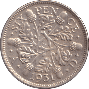 1931 SIXPENCE ( EF ) - SIXPENCE - Cambridgeshire Coins
