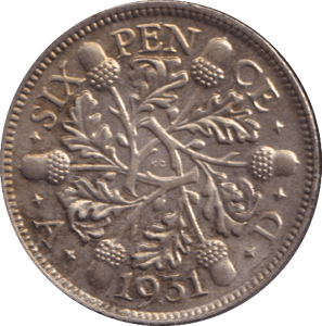 1931 SIXPENCE ( UNC ) - SIXPENCE - Cambridgeshire Coins