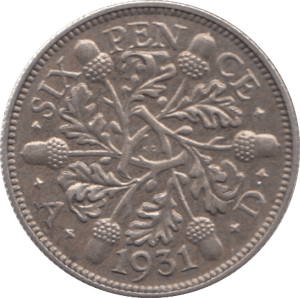 1931 SIXPENCE ( UNC ) - Sixpence - Cambridgeshire Coins
