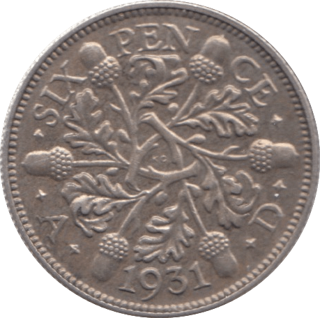 1931 SIXPENCE ( UNC ) - Sixpence - Cambridgeshire Coins