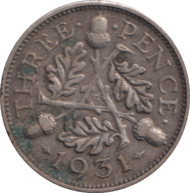 1931 THREEPENCE ( GF ) - THREEPENCE - Cambridgeshire Coins