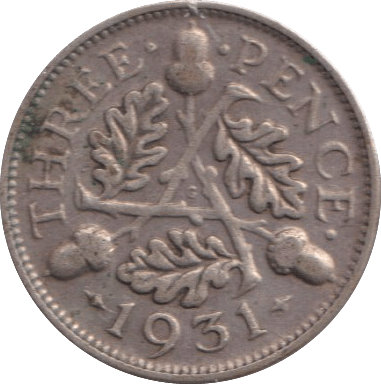 1931 THREEPENCE ( GF ) - THREEPENCE - Cambridgeshire Coins