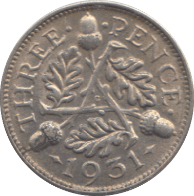1931 THREEPENCE ( GVF ) - THREEPENCE - Cambridgeshire Coins