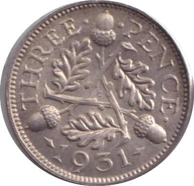 1931 THREEPENCE ( UNC ) - Threepence - Cambridgeshire Coins