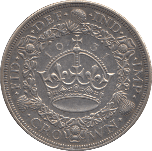 1931 WREATH CROWN ( GVF ) - CROWN - Cambridgeshire Coins