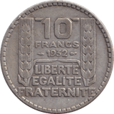 1932 10 FRANCS FRANCE - WORLD COINS - Cambridgeshire Coins