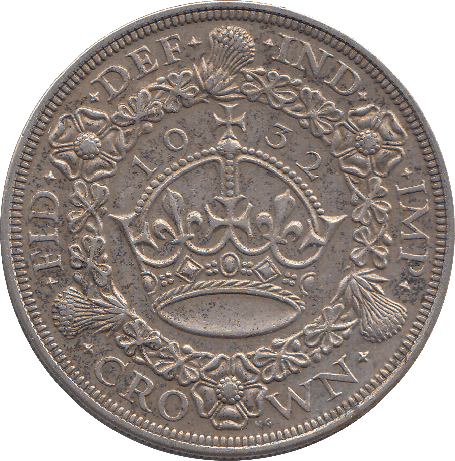 1932 CROWN ( EF ) WREATH - CROWN - Cambridgeshire Coins