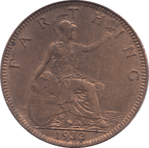 1932 FARTHING ( BU ) - FARTHING - Cambridgeshire Coins