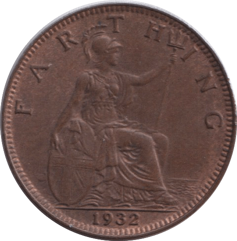 1932 FARTHING ( EF ) - FARTHING - Cambridgeshire Coins