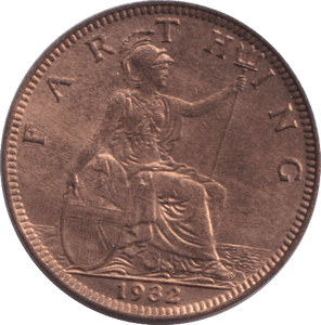 1932 FARTHING ( EF ) - FARTHING - Cambridgeshire Coins