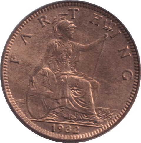 1932 FARTHING ( EF ) - FARTHING - Cambridgeshire Coins