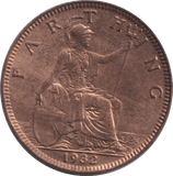 1932 FARTHING ( EF ) - FARTHING - Cambridgeshire Coins
