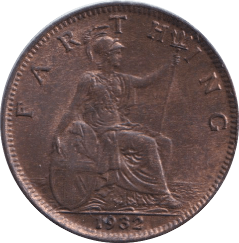 1932 FARTHING ( EF ) - FARTHING - Cambridgeshire Coins