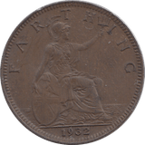 1932 FARTHING ( EF ) - HALFPENNY - Cambridgeshire Coins