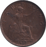 1932 FARTHING ( GVF ) - FARTHING - Cambridgeshire Coins