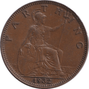 1932 FARTHING ( UNC ) - FARTHING - Cambridgeshire Coins