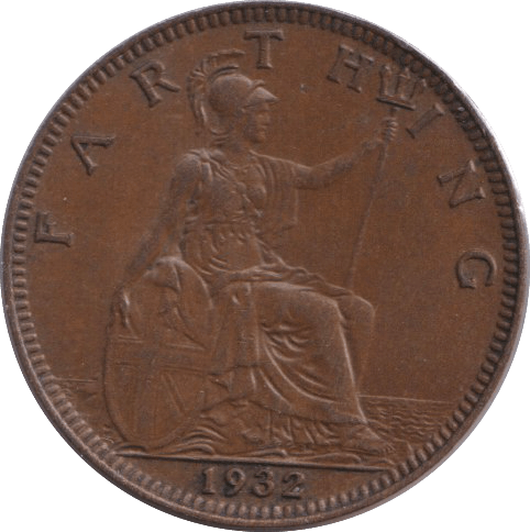 1932 FARTHING ( UNC ) - FARTHING - Cambridgeshire Coins