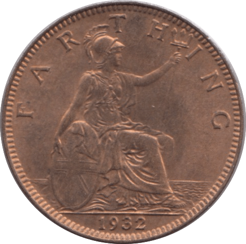 1932 FARTHING ( UNC ) - Farthing - Cambridgeshire Coins