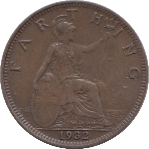 1932 FARTHING ( UNC ) - Farthing - Cambridgeshire Coins