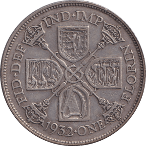 1932 FLORIN ( VF ) - FLORIN - Cambridgeshire Coins