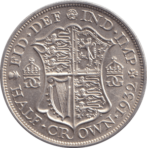 1932 HALFCROWN ( AUNC ) - HALFCROWN - Cambridgeshire Coins