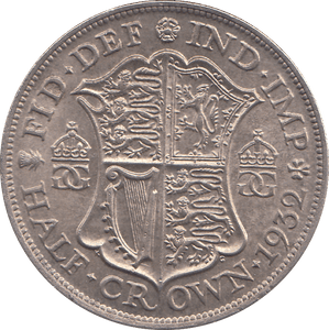 1932 HALFCROWN ( UNC ) - HALFCROWN - Cambridgeshire Coins