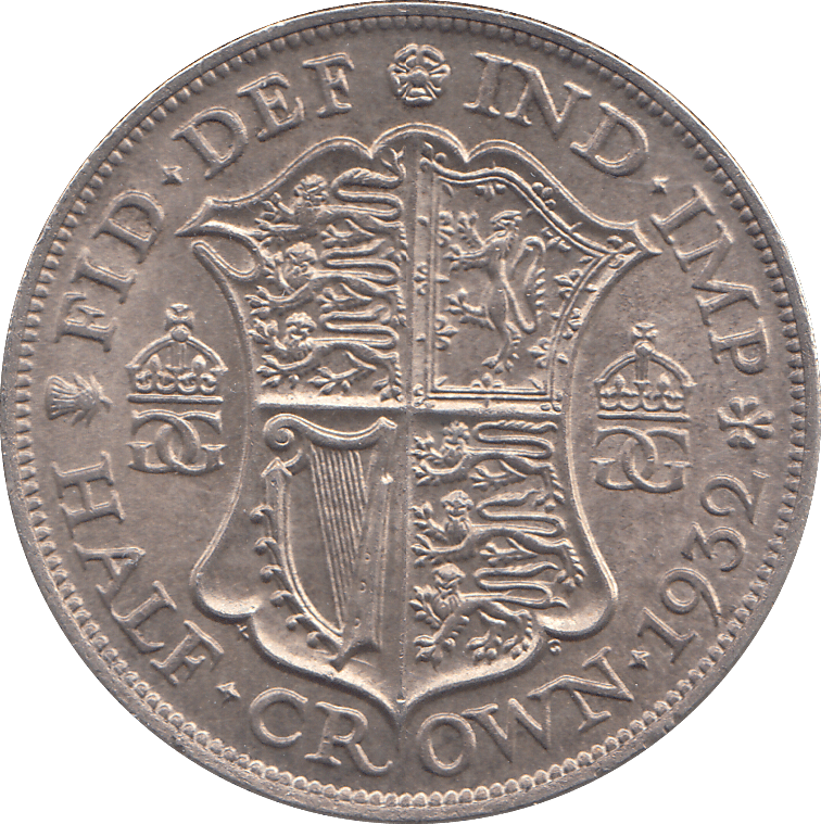 1932 HALFCROWN ( UNC ) - HALFCROWN - Cambridgeshire Coins