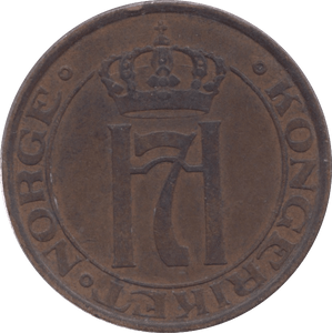 1932 NORWAY 5 ORE - WORLD COINS - Cambridgeshire Coins